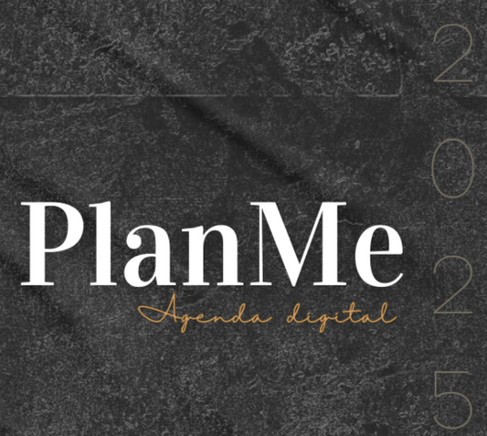 Agenda Digital Interactiva - PlanMe 2025 Elegant Black